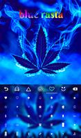 Blue Weed Rasta Keyboard 스크린샷 3