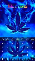 Blue Weed Rasta Keyboard Ekran Görüntüsü 3