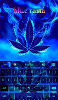 Blue Weed Rasta Keyboard 스크린샷 1