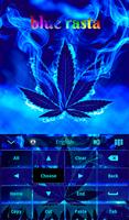 Blue Weed Rasta Keyboard syot layar 2