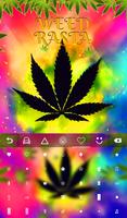 Colored Rasta Weed Keyboard screenshot 3