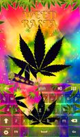 Colored Rasta Weed Keyboard screenshot 1