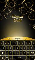 Elegant Gold Keyboard Plakat