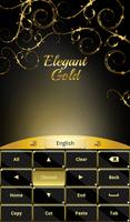 Elegant Gold Keyboard imagem de tela 2