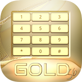 Gold Keyboard for Galaxy S6 icône