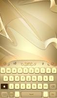 Gold Keyboard for Galaxy S6 Affiche