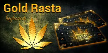 Gold Rasta Keyboard