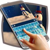 Cute 3D Snowman Keyboard icon