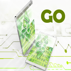 Green Colored GO Keyboard icône