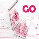 Pink Colored GO Keyboard APK