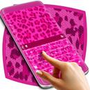 Cute Pink Cheetah Print Keyboard APK