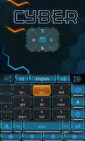 Cyber GO Keyboard Theme  Emoji تصوير الشاشة 1