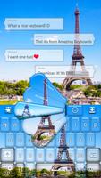 Torre Eiffel Keyboard Cartaz