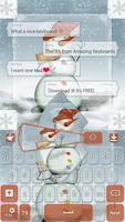 Snowman clavier Affiche