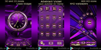 Abstract Violet Go Keyboard th Ekran Görüntüsü 3