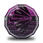 Black and Pink GO Keyboard アイコン