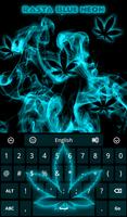 Rasta Blue Neon Keyboard تصوير الشاشة 1