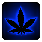 Rasta Teclado neón azul marino icono