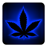 Rasta Teclado neón azul marino icono