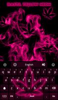 Rasta Keyboard merah muda neon poster