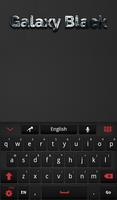 Black Keyboard for Galaxy Affiche