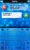 Oceans keyboard theme plakat