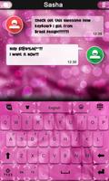 Pink Velvet Keyboard Theme Affiche