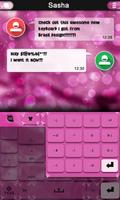 Pink Velvet Keyboard Theme capture d'écran 1