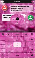 Pink Velvet Keyboard Theme capture d'écran 2