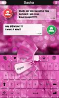 Pink Velvet Keyboard Theme capture d'écran 3