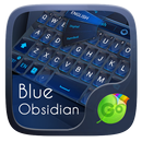Blue Obsidian Keyboard Theme APK