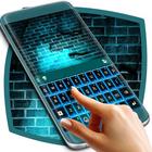 Blue Brick Wall Keyboard Zeichen