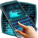 Blue Brick Wall Keyboard Zeichen