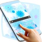 Animated Blue Flower Keyboard ikona