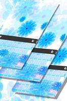 برنامه‌نما Animated Blue Flower Keyboard عکس از صفحه