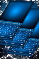 Blue Theme Keyboard Affiche