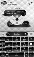 Black and White Keyboard Theme capture d'écran 2