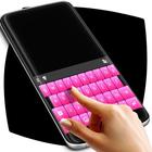 Black And Pink Keyboard ไอคอน