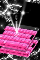 Black And Pink Keyboard Affiche
