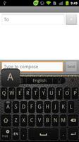 GO Keyboard BlackLeather theme 截圖 1