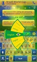 Football Brazil Keyboard Theme screenshot 1