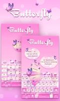 Butterfly GO Keyboard Theme Affiche