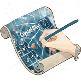 Crystal Blue Keyboard Skin icône