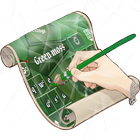 Musgo verde Keyboard Piel icono