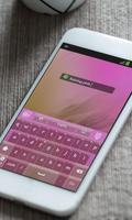 Raining pink Keyboard Skin syot layar 3