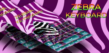 Colorful Zebra Keyboard