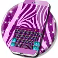 Bunte Zebra-Tastatur