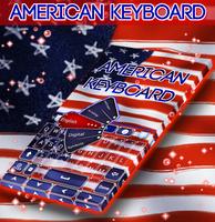 American Flag Keyboard Theme پوسٹر