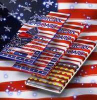 American Flag Keyboard Theme اسکرین شاٹ 2