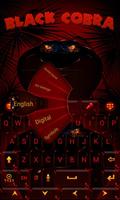 Black Cobra Keyboard Theme screenshot 1